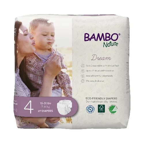 Bambo Nature Eco Friendly Diapers Size 4,7 14Kg 27Pcs