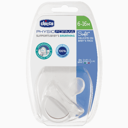 Chicco Baby Physio Soft Silicone Soother - 6-16M - 1Pcs