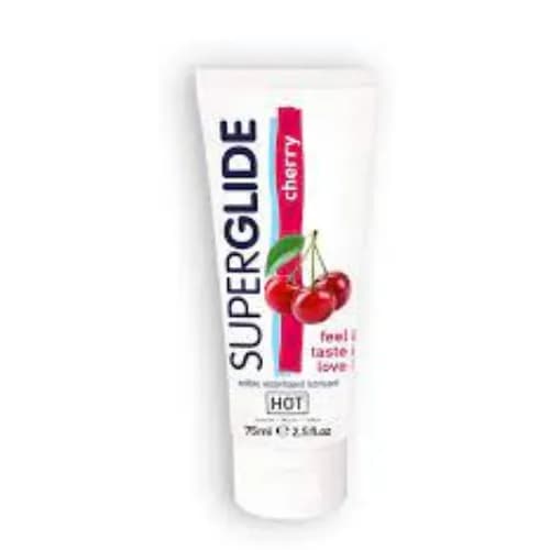 Superglide Edible Waterbased Lubricant-Cherry