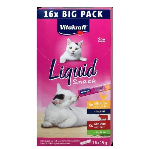 Vitakraft Assorted Liquid Cat Treats 16X15G