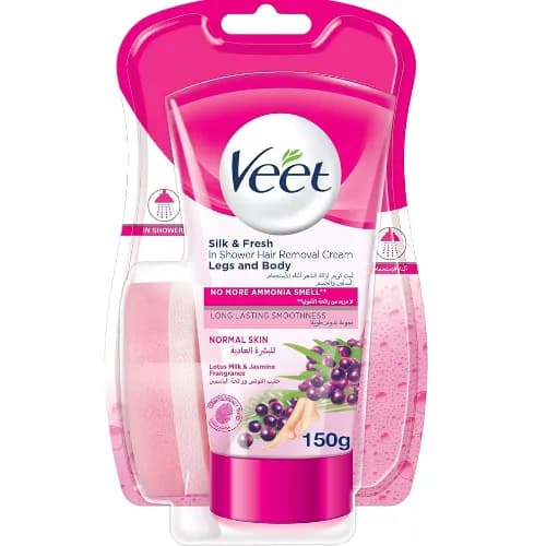 Veet Silk & Fresh In Shower Hair Removal Cream Legs And Body 150Gm