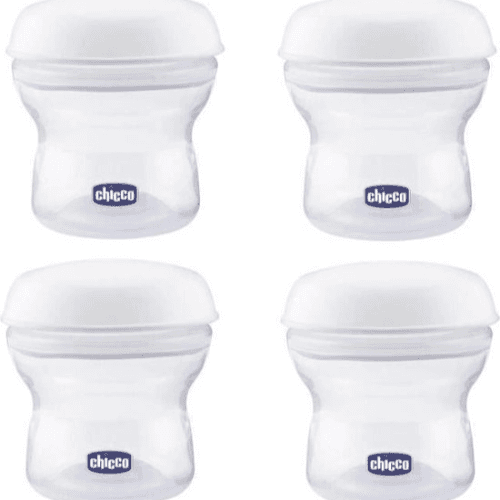 Chicco Natural Feeling Milk Container - 4Pcs