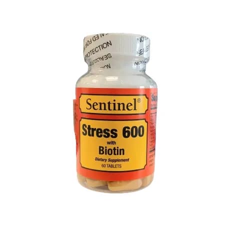 Sentinel Stress 600 With Biotin 60 Tablets