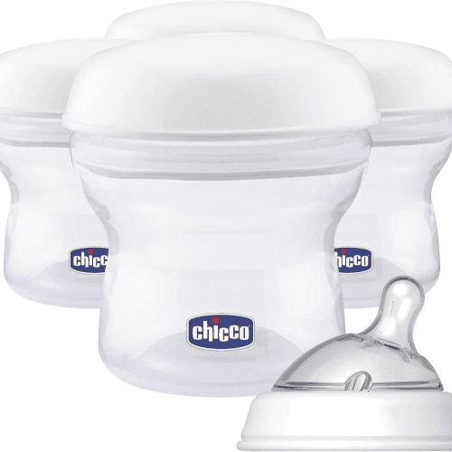 Chicco Natural Feeling Milk Container - 4Pcs