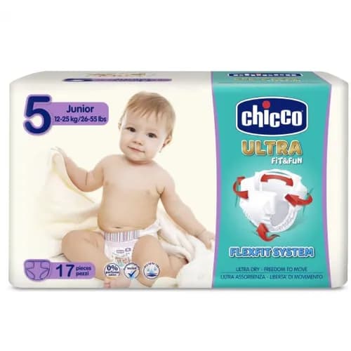 Chicco Diaper Ultra 12-25 Kg Junior 17 Pieces