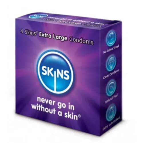 Skins Extra Large Condoms 4Pcs