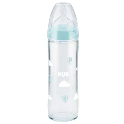 Nuk Classic Glass Slim Bottle 0-6 Months 240Ml