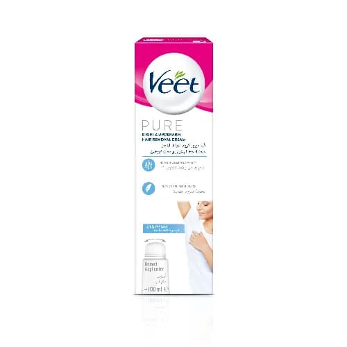 Veet Pure Bikini & Underarm Hair Removal Cream 100Ml