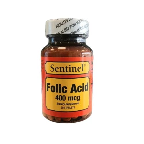 Sentinel Folic Acid 400 Mcg 250 Tablets