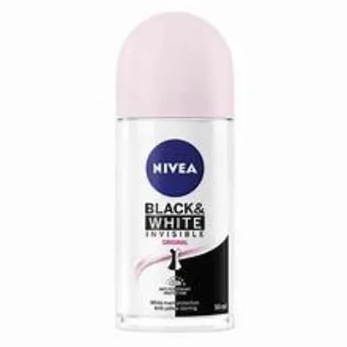 Nivea Antiperspirant Roll-on For Women Black & White Invisible Protection Original 50 Ml