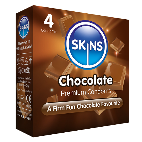 Skins Chocolate Condoms 4Pcs