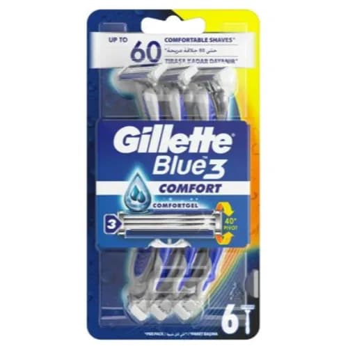 Gillette Blue 3 Cool Razor Pack Of 6