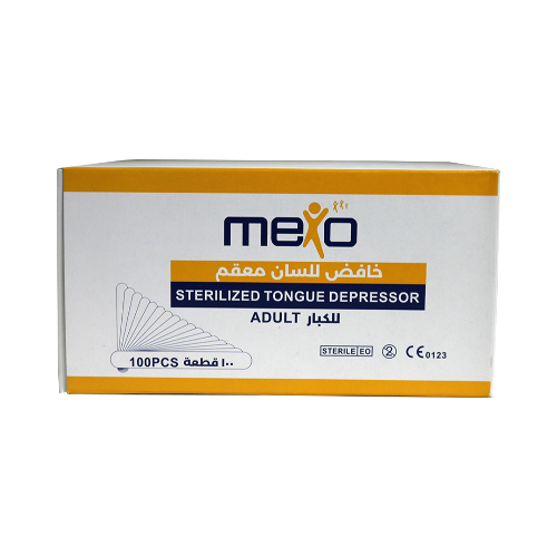 Mexo Sterilized Tongue Depressor Adult 100 Pieces