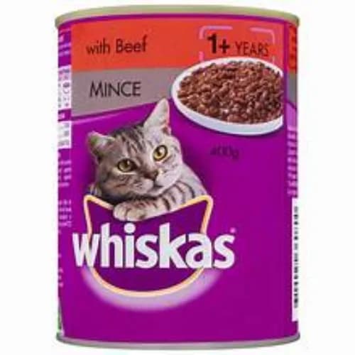 Whiskas Cat Food Beef 400gm