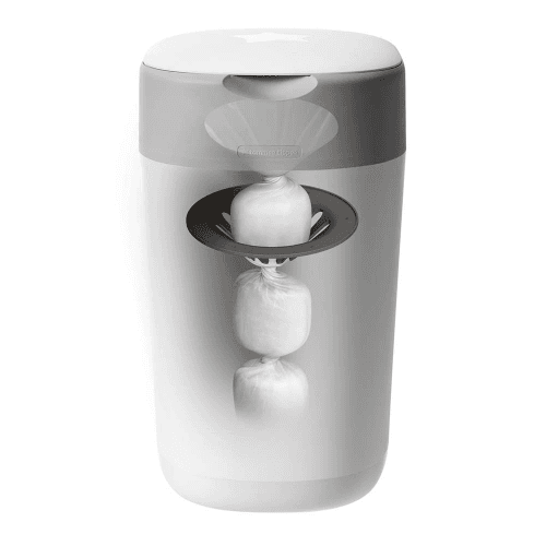Tommee Tippee Twist And Click Advanced Nappy Bin, White