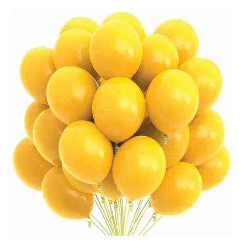 Golden Rod Yellow Combo Helium Balloon