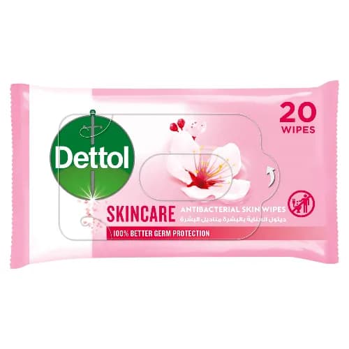 Dettol Anti-Bacterial Skin Wipes Skincare 20 Pieces