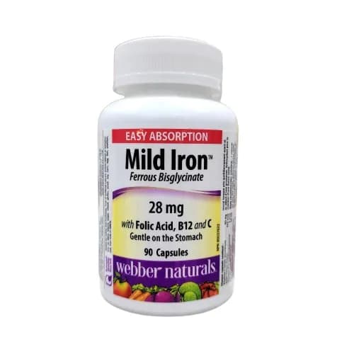 Wn Mild Iron 28Mg With Fa B12 & C Cap 90'S