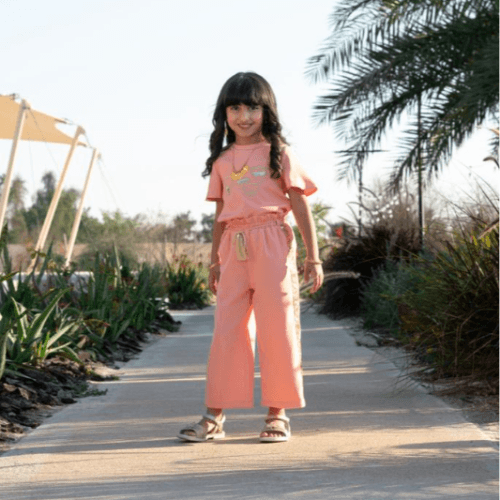 Peach Finjan Set 4Y -  Brush And Needle