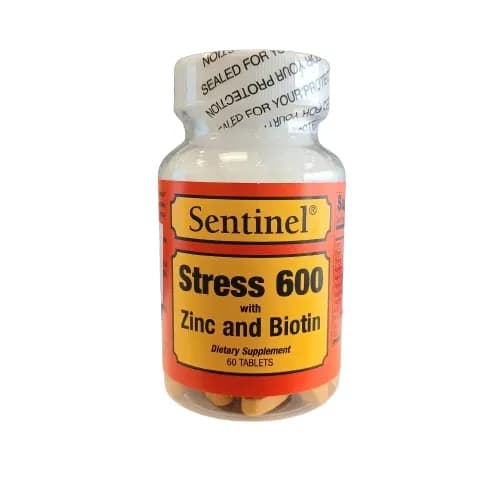 Sentinel Stress 600 With Zinc & Biotin 60 Tablets