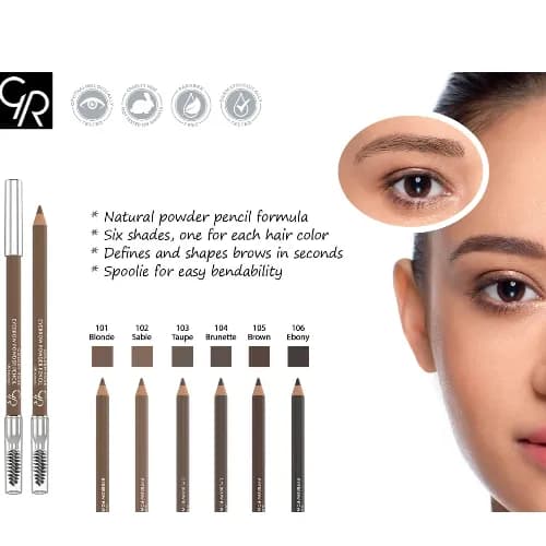 Golden Rose Eyebrow Powder Pencil 105 Brown