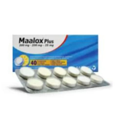 Maalox Plus Tab 10X4 40S Chc