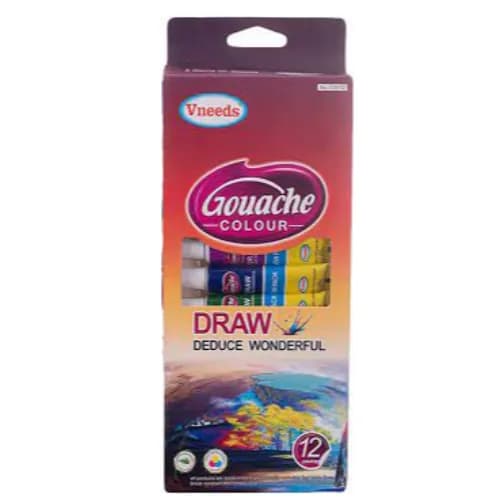 Vneeds Gouache Colours, 12 Pieces