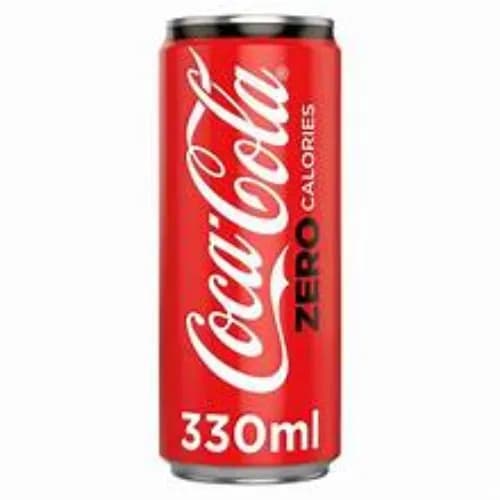 Coca-cola Zero Calories Carbonated Soft Drink Can 330ml