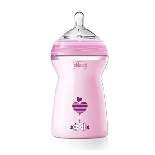 Chicco Natural Feeling Bottle 6M+ - 330Ml - Pink