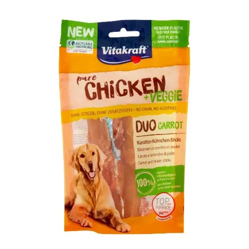 Vitakraft Duo Chicken&Veggie Carrot Sticks 80G