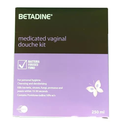 Betadine Medicated Vaginal Douche Kit 250 Ml