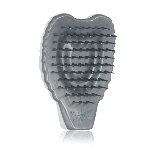 Tangle Angel Re:Born Compact White Hair Brush with Silver Bristles 22255