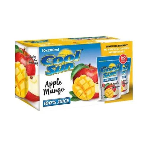 Cool Sun Apple Mango 200mlx10 Pieces