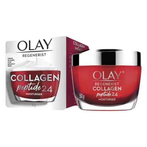 Olay Face Moisturiser Regenerist Plumping Collagen Peptide 24 50g