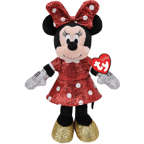TY Minnie Mouse Red Sparkle Medium 13inch