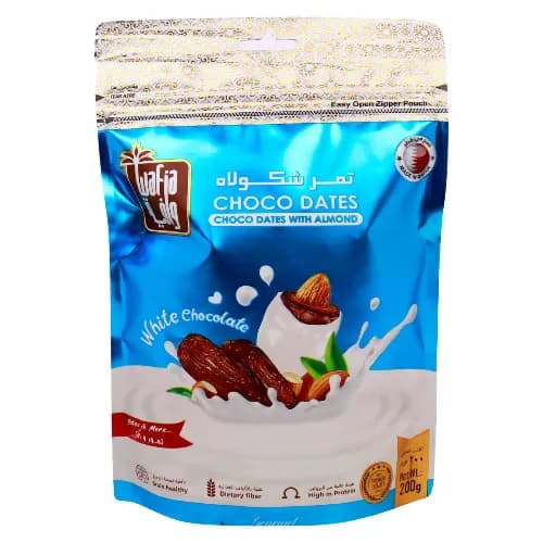 Wafia Milk Choco Dates With Almond 200g