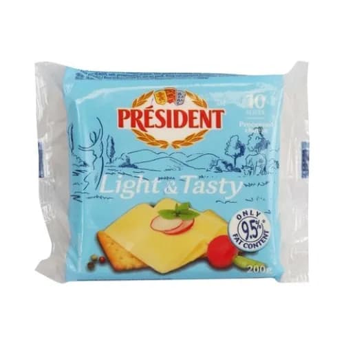 President Slice Cheese Light 200G