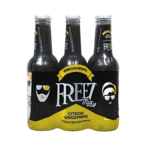 Freez Carbonated Drink Lemon & Ginger 275ml×6