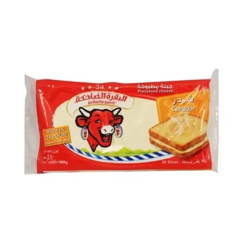 La Vache Qui Rit Cheddar Cheese Slices, 24 Slices, 480G