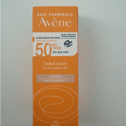 افين كريم واقي شمس موحد اللون بمعامل حماية SPF50 50 مل (عرض 1+1)