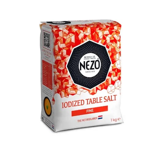 Nezo Iodized Pure Salt Fine Pack 1kg