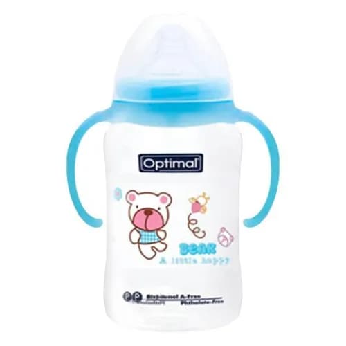 Optimal Wide Neck Baby Feeding Bottle 180ml