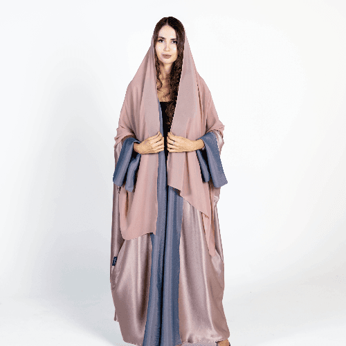 Abaya Code 21 - Pink/Light Purple