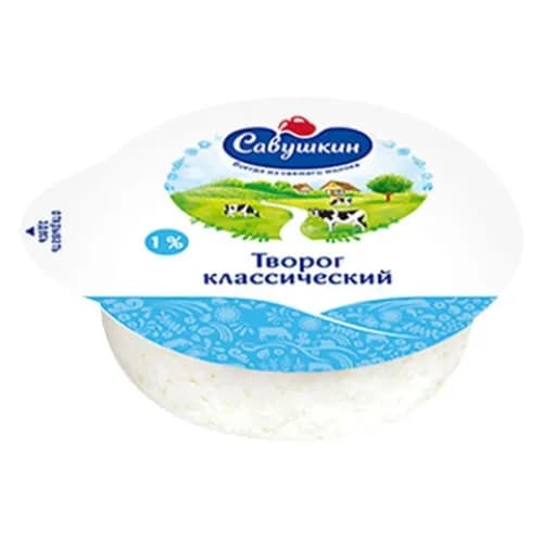 Savushkin Cottage Cheese Fat 1% 300G