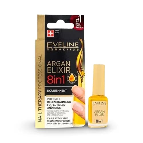 Eveline - Argan Elixir 8In1 Nail Therapy 12Ml