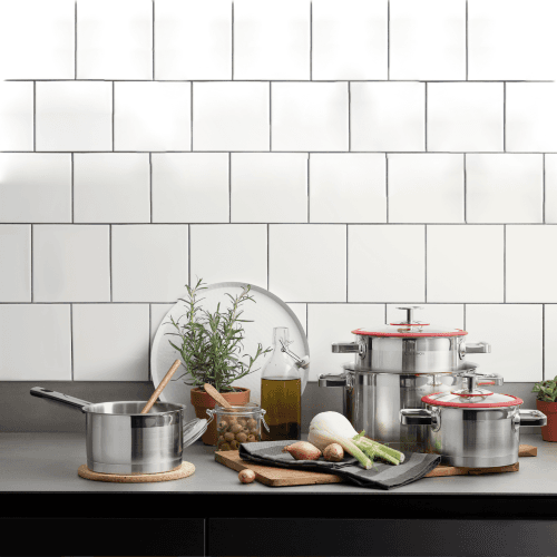 Amefa Cuisinox Cookware Set – Red 4pcs
