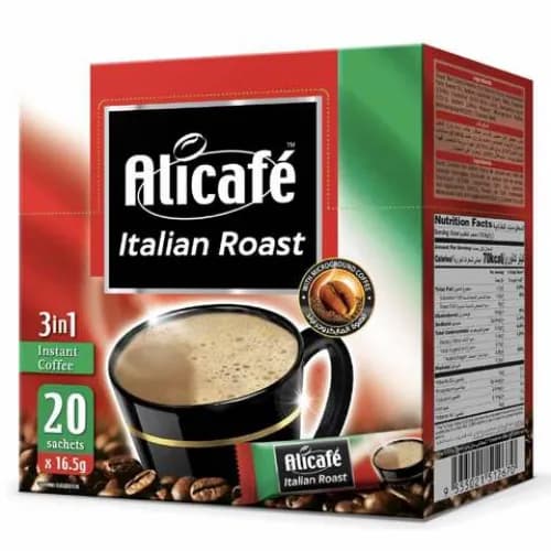 Alicafe Italian Roast 3 In 1 Instant Coffee 16.5g x 20 Piece