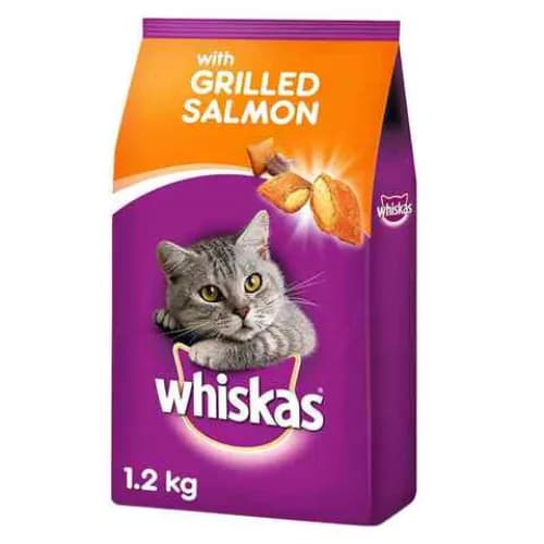 Whiskas Cat Dry Food Grilled Salmon 1.2Kg