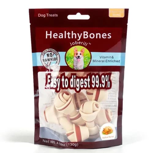 Healthy Bones Chicken Flavor Double Knotted Bone 7Pcs 130G