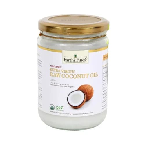 Earth’s Finest Organic Extra Virgin Raw Coconut Oil 500ml